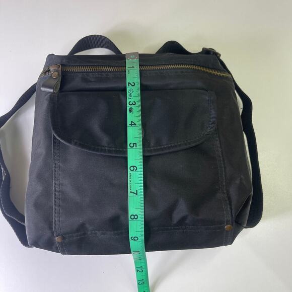 Vintage 90s GAP Black Nylon Zip Closure Square Backpack 9" x 9" - Picture 11 of 15